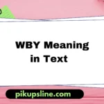 wby meaning in text