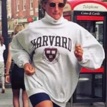 Princess Diana Harvard Sweatshirt With Royal Casual Elegance